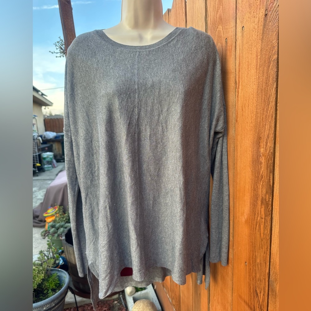 Gray Tunic Blouse Size Medium